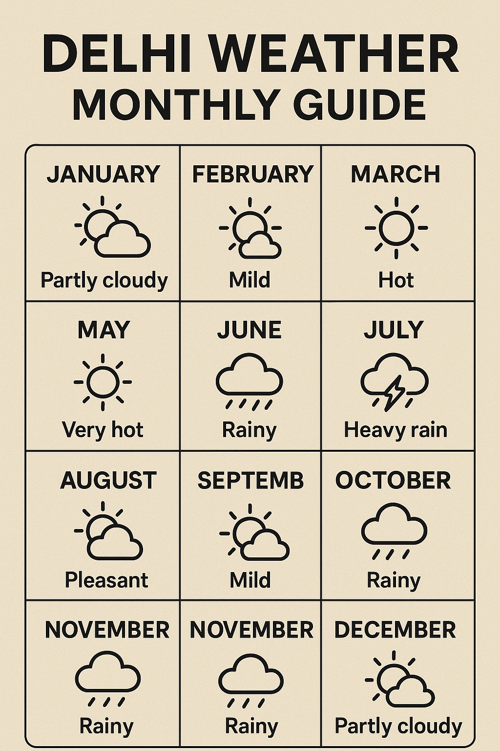 Delhi Weather Monthly Guide: A Season-by-Season Breakdown
