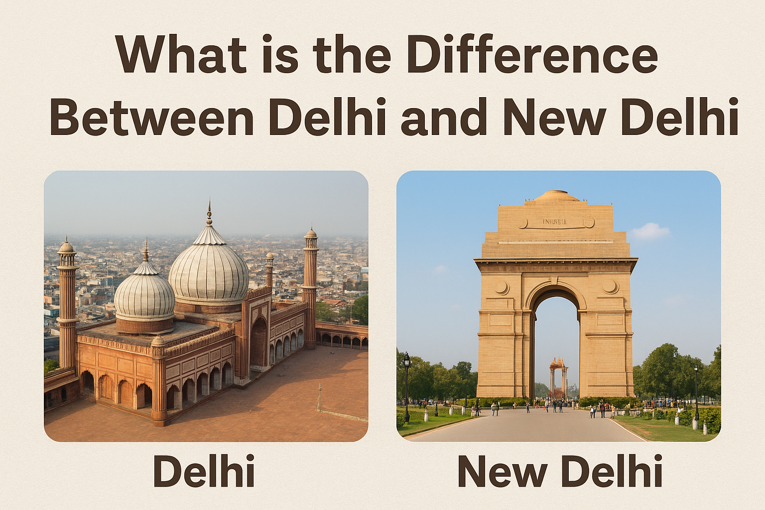 What is the Difference Between Delhi and New Delhi? A Clear Guide