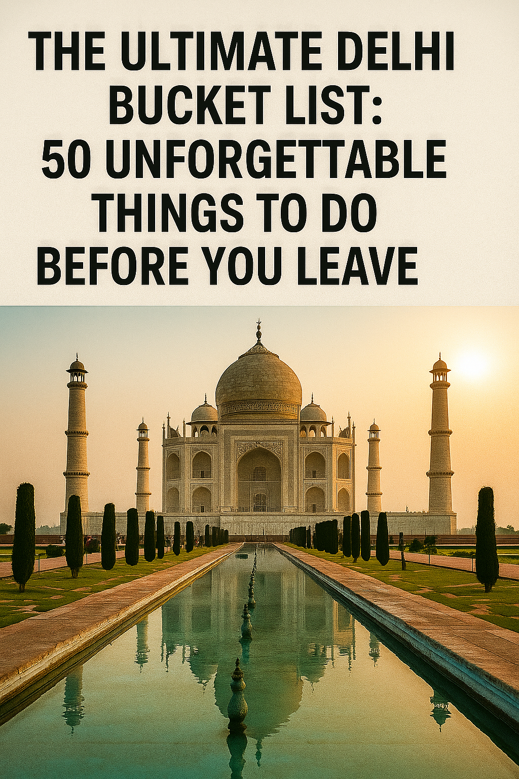 The Ultimate Delhi Bucket List: 50 Unforgettable Things to Do Before You Leave